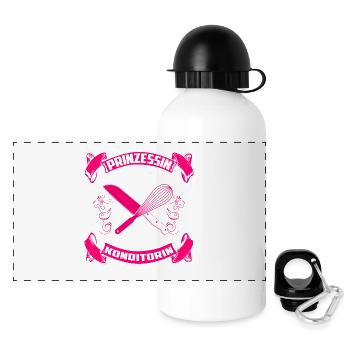 Pastry Chef - Princess - Panoramic Thermal Bottle with Lid 500 ml - white - Front