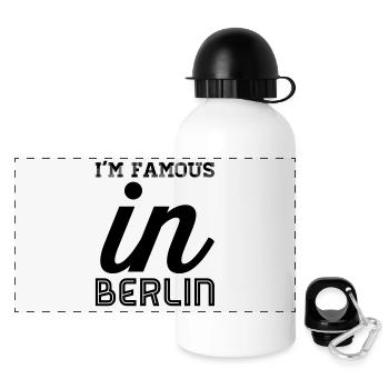 im célèbre à Berlin - Gourde panoramique avec couvercle 500 ml - blanc - Devant