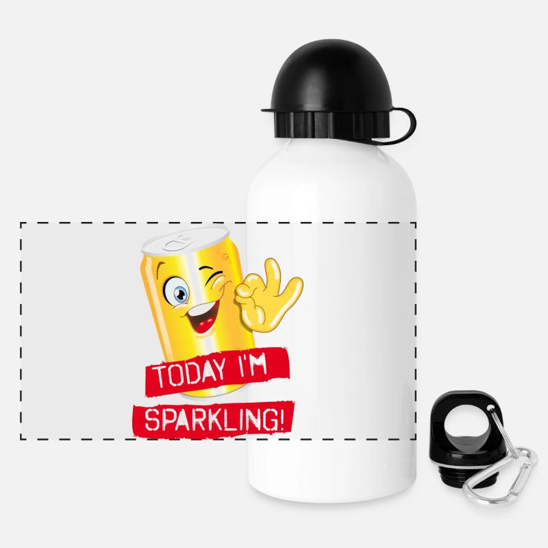 can - Panoramic Thermal Bottle with Lid 500 ml - white