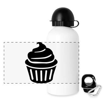Cupcake - Panoramic Thermal Bottle with Lid 500 ml - white - Front