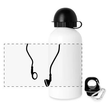 Headphones - Panoramic Thermal Bottle with Lid 500 ml - white - Front