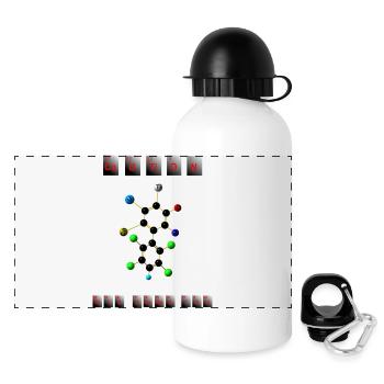 Caution - Rosie Aldrich - Panoramic Thermal Bottle with Lid 500 ml - white - Front