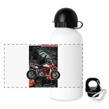 Superbike // Illustration - Gourde panoramique avec couvercle 500 ml - blanc - Devant