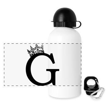 crown G - Panoramic Thermal Bottle with Lid 500 ml - white - Front