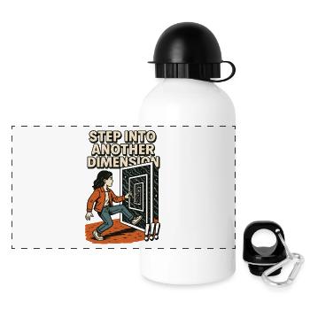 Step into another Dimension - Panoramic Thermal Bottle with Lid 500 ml - white - Front