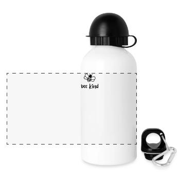 Abeille Enfant Mignon Cadeau - Gourde panoramique avec couvercle 500 ml - blanc - Devant