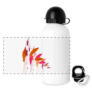 Plants - Panoramic Thermal Bottle with Lid 500 ml - white - Front