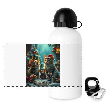 Didimaus - Panorama Trinkflasche mit Deckel 500 ml - Weiß - Vorne