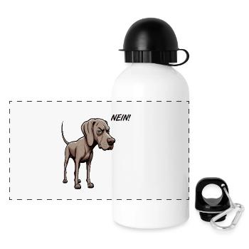 Pas de Weimaraner Weimaraner Amoureux Weimaraner Weimaraner Chien - Gourde panoramique avec couvercle 500 ml - blanc - Devant