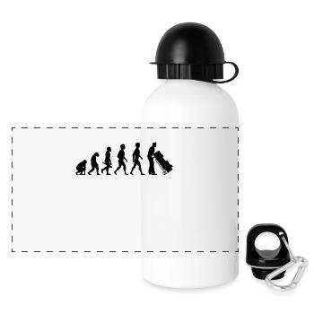 paketbote paketzusteller spedition spediteur3 - Panorama Trinkflasche mit Deckel 500 ml - Weiß - Vorne