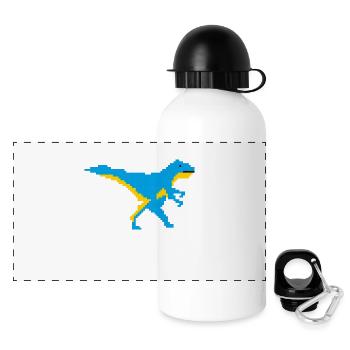  Mosaic Dino - Panoramic Thermal Bottle with Lid 500 ml - white - Front