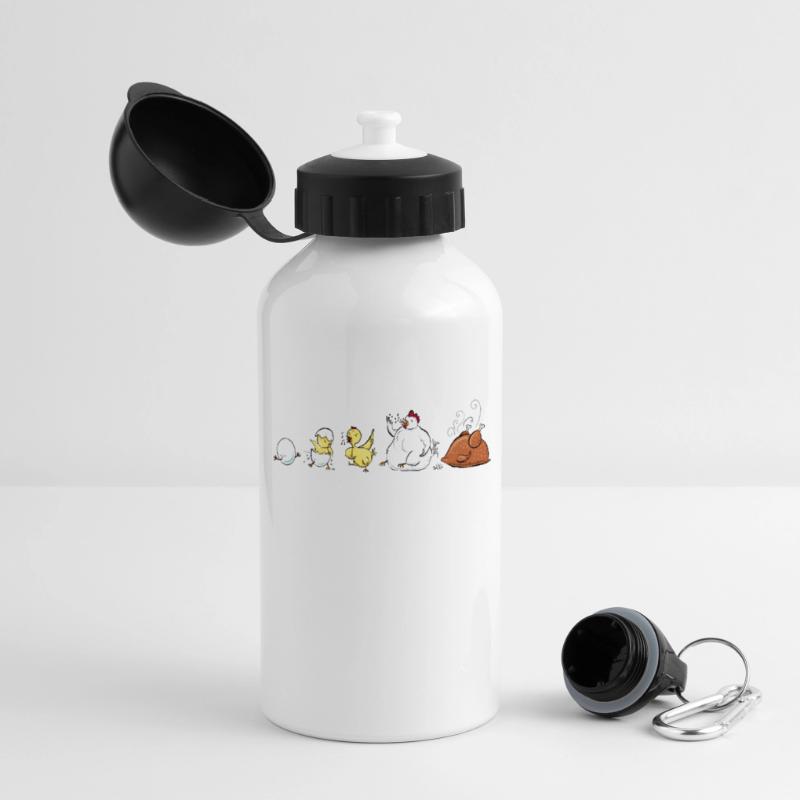 Évolution du poulet Gourde panoramique avec couvercle 500 ml
