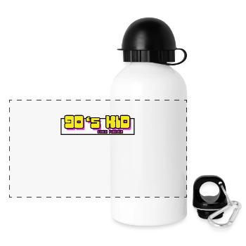 90's KID - Panorama Trinkflasche mit Deckel 500 ml - Weiß - Vorne