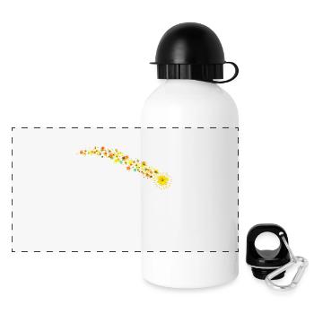 Sternschnuppe extrem - Panorama Trinkflasche mit Deckel 500 ml - Weiß - Vorne