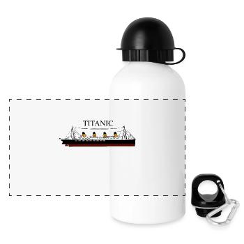 Titanic in color - Panoramic Thermal Bottle with Lid 500 ml - white - Front