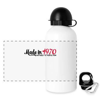 Made in 1970 - Panoramic Thermal Bottle with Lid 500 ml - white - Front