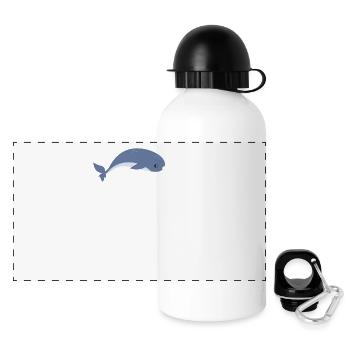 Niedliches Narwhal ist mein Geist-Tier-T-Shirt - Panorama Trinkflasche mit Deckel 500 ml - Weiß - Vorne
