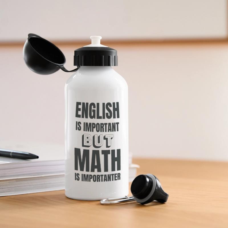 Math teacher mathematician math student gift idea Panoramic Thermal Bottle with Lid 500 ml
