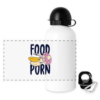 Banana Gift Food Porn Donut Shirt - Gourde panoramique avec couvercle 500 ml - blanc - Devant