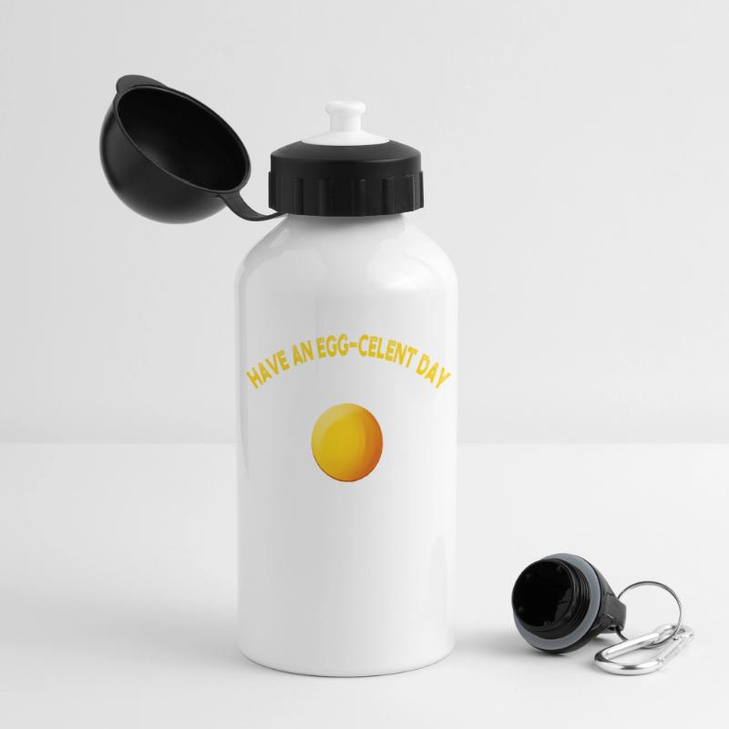 Egg-Celent Day Shirt Fried Egg Breakfast Gift Idea Panoramic Thermal Bottle with Lid 500 ml