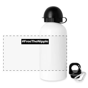Free the nipple - Panorama Trinkflasche mit Deckel 500 ml - Weiß - Vorne