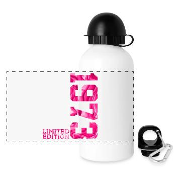53RD BIRTHDAY PINK LIMITED EDITION 1973 - Panoramic Thermal Bottle with Lid 500 ml - white - Front