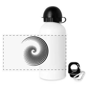 Spiral Shell Retro Idée Cadeau - Gourde panoramique avec couvercle 500 ml - blanc - Devant