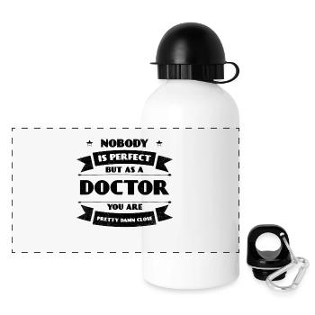 Perfekter Doktor Arzt Krankenhaus Lebensretter - Panorama Trinkflasche mit Deckel 500 ml - Weiß - Vorne