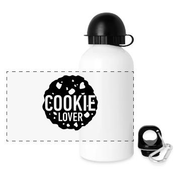 cookie lover - Gourde panoramique avec couvercle 500 ml - blanc - Devant