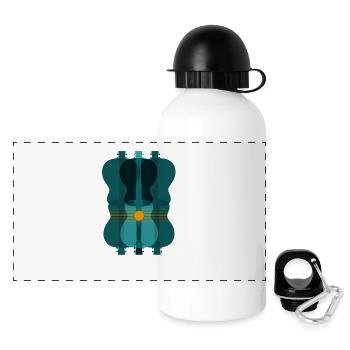 Acoustic guitars - Panoramic Thermal Bottle with Lid 500 ml - white - Front