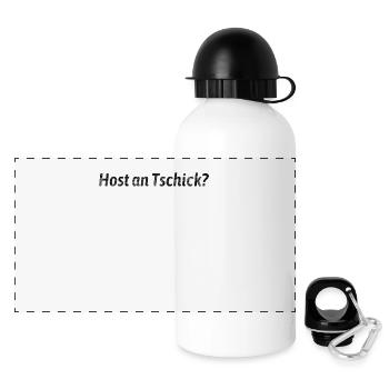 Host an Tschick? Anti-Raucher Satire - Panorama Trinkflasche mit Deckel 500 ml - Weiß - Vorne