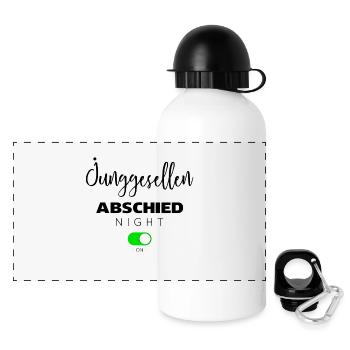 Junggesellen abschied - Panorama Trinkflasche mit Deckel 500 ml - Weiß - Vorne