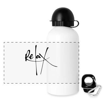 Relax - Panoramic Thermal Bottle with Lid 500 ml - white - Front