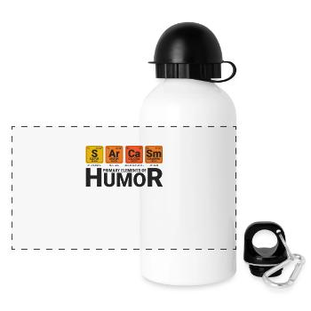 Funny Sarcasm Humor - Panoramic Thermal Bottle with Lid 500 ml - white - Front