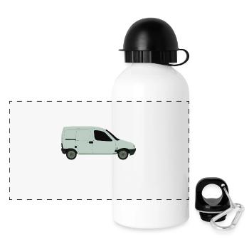 van - Gourde panoramique avec couvercle 500 ml - blanc - Devant
