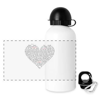 I love you - Panoramic Thermal Bottle with Lid 500 ml - white - Front