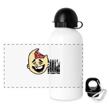Dumm behindert Idiot - Panorama Trinkflasche mit Deckel 500 ml - Weiß - Vorne