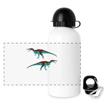 Baryonyx (klassisch) - Panorama Trinkflasche mit Deckel 500 ml - Weiß - Vorne