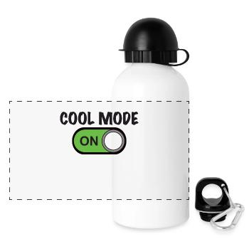 COOL MODE ON - Panoramic Thermal Bottle with Lid 500 ml - white - Front