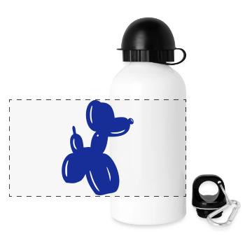 Balloon Dog - Gourde panoramique avec couvercle 500 ml - blanc - Devant