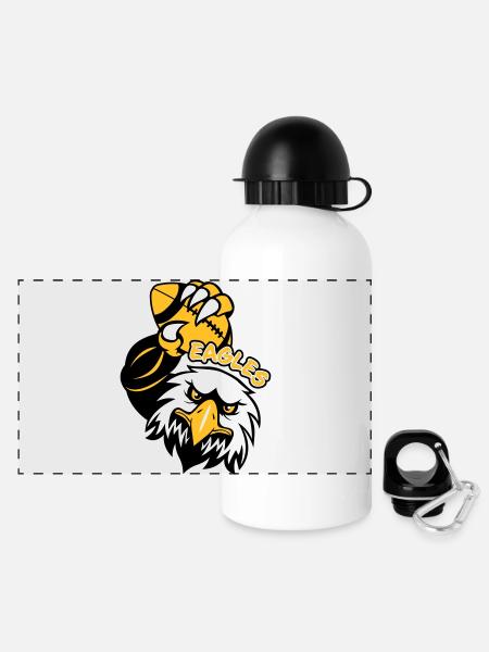 Eagles Rugby - Panoramic Thermal Bottle with Lid 500 ml - white