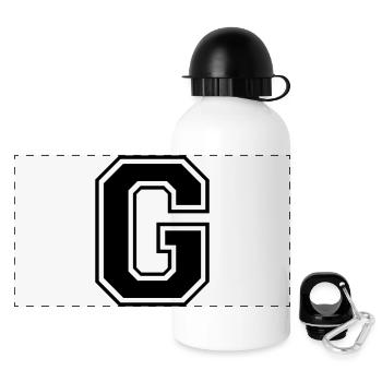 g - Panoramic Thermal Bottle with Lid 500 ml - white - Front