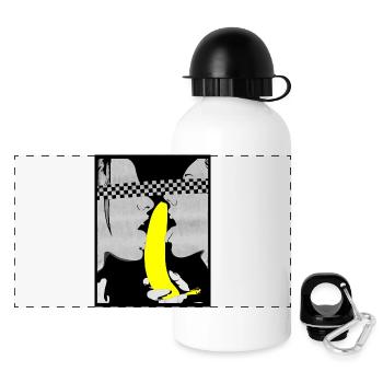 Horny Lesbian couple - Panoramic Thermal Bottle with Lid 500 ml - white - Front