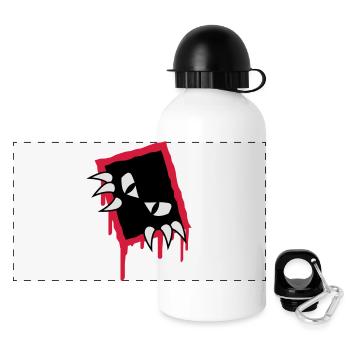 Monster - Gourde panoramique avec couvercle 500 ml - blanc - Devant