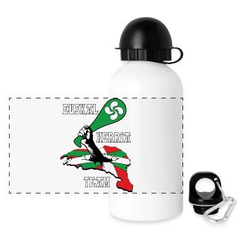 euskal herria design 133 - Panoramic Thermal Bottle with Lid 500 ml - white - Front