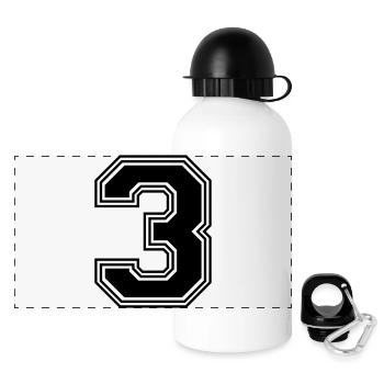 3_number_3_(s31) - Panoramic Thermal Bottle with Lid 500 ml - white - Front
