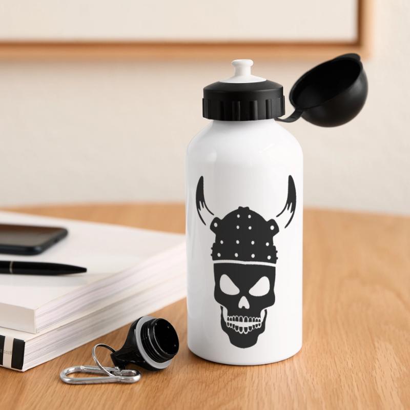 Wikinger vikings Panorama Trinkflasche mit Deckel 500 ml