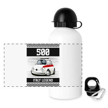 Italie Legend 500 - Gourde panoramique avec couvercle 500 ml - blanc - Devant