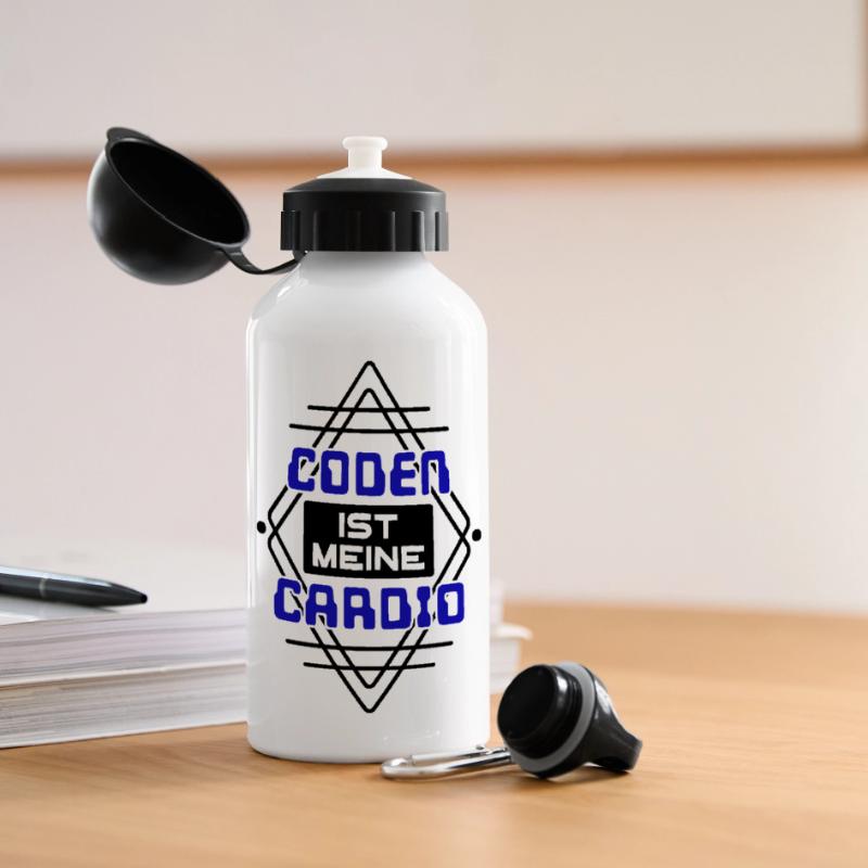 Software Developer Developer Cool Saying Coden Panoramic Thermal Bottle with Lid 500 ml