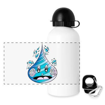 Awakened Water Drop - Panoramic Thermal Bottle with Lid 500 ml - white - Front